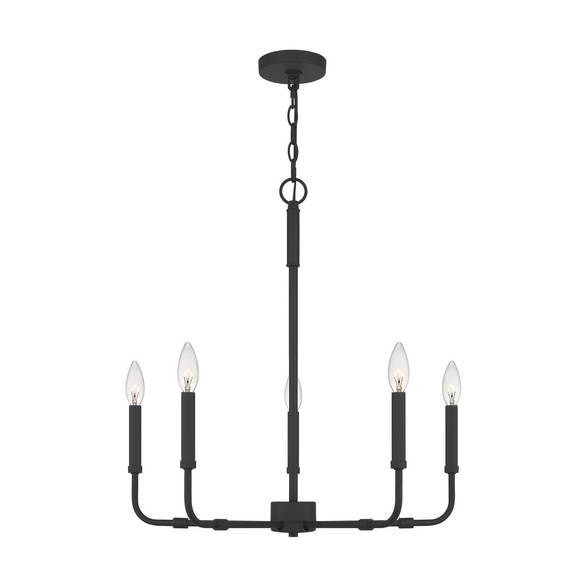 Ember Oak & Co. Abner Chandelier — Solid Brass Finish