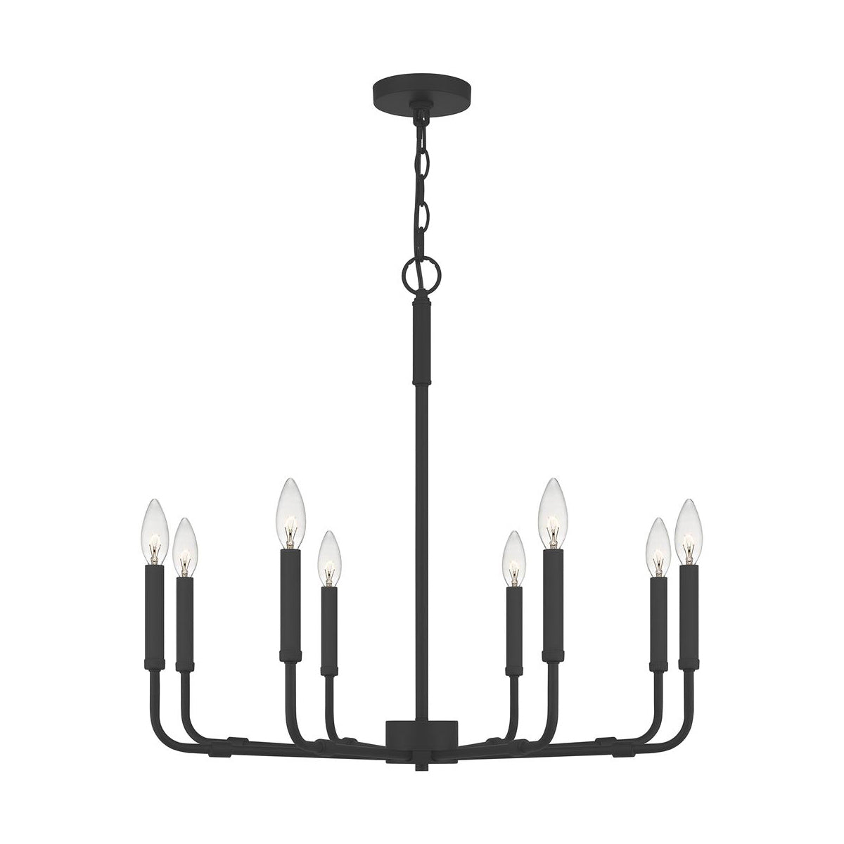 Ember Oak & Co. Abner Chandelier — Solid Brass Finish