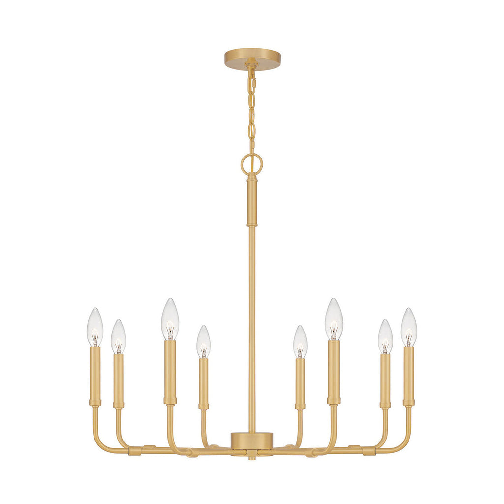 Ember Oak & Co. Abner Chandelier — Solid Brass Finish