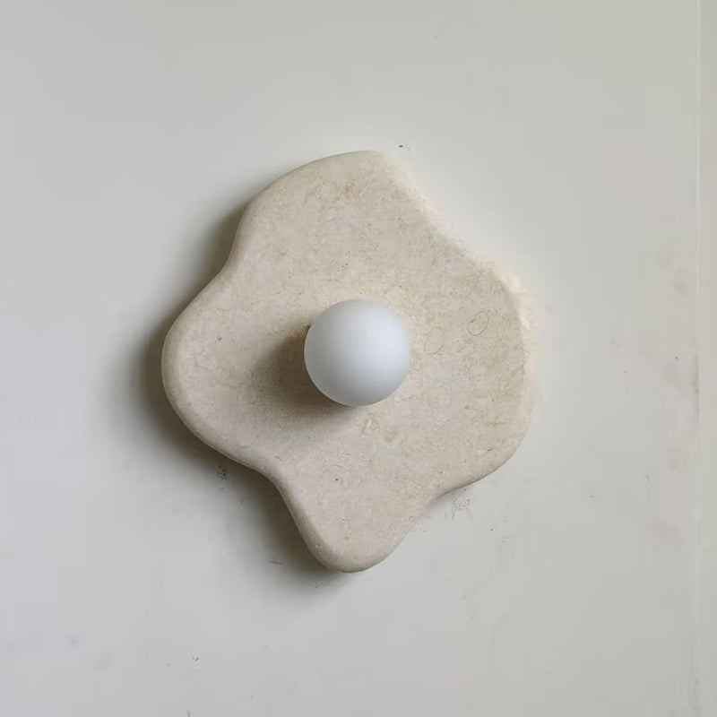 Ember Oak & Co. Abnormal 11" Sculptural Marble Wall Sconce
