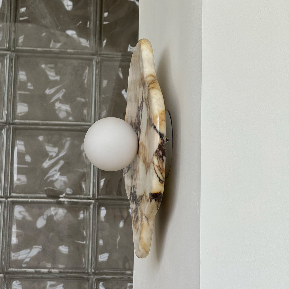 Ember Oak & Co. Abnormal 11" Sculptural Marble Wall Sconce