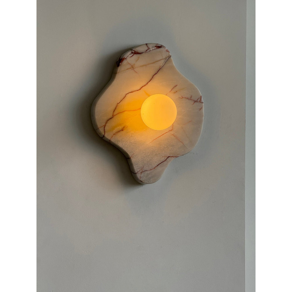 Ember Oak & Co. Abnormal 11" Sculptural Marble Wall Sconce