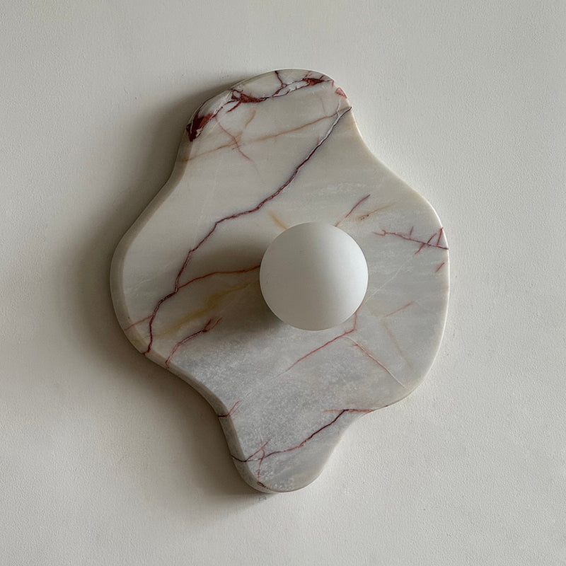 Ember Oak & Co. Abnormal 11" Sculptural Marble Wall Sconce