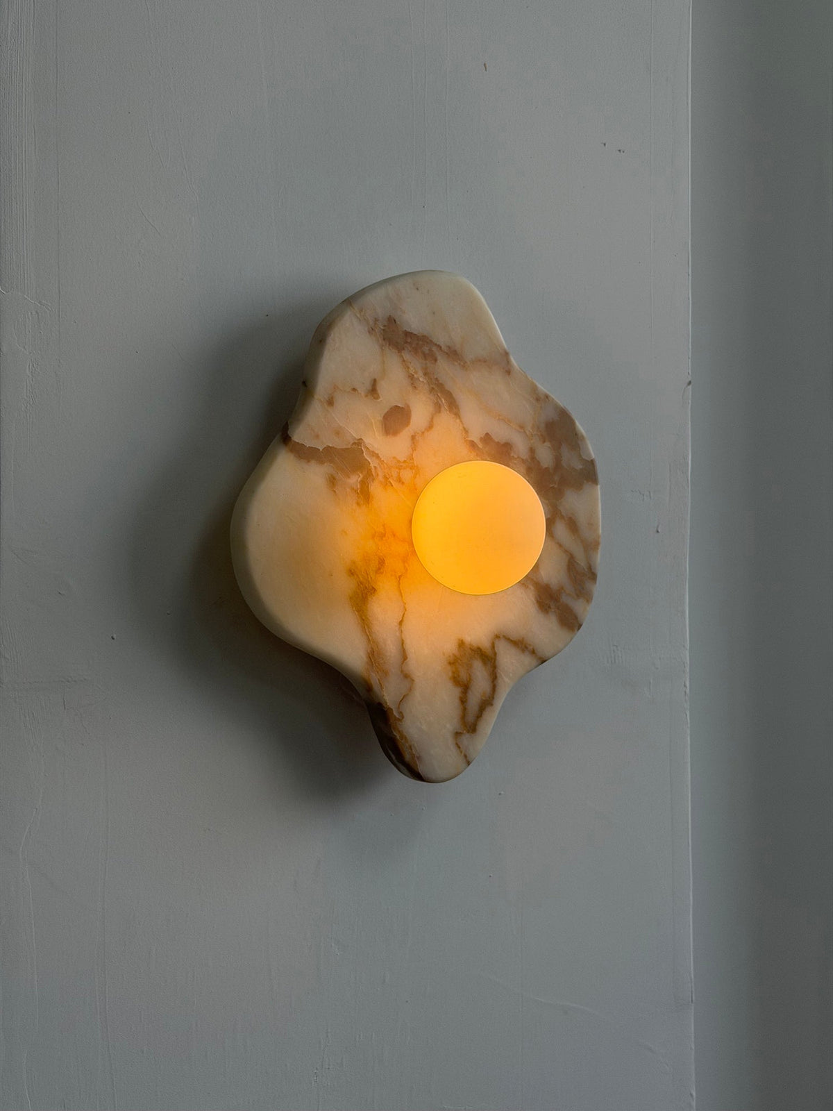Ember Oak & Co. Abnormal 11" Sculptural Marble Wall Sconce