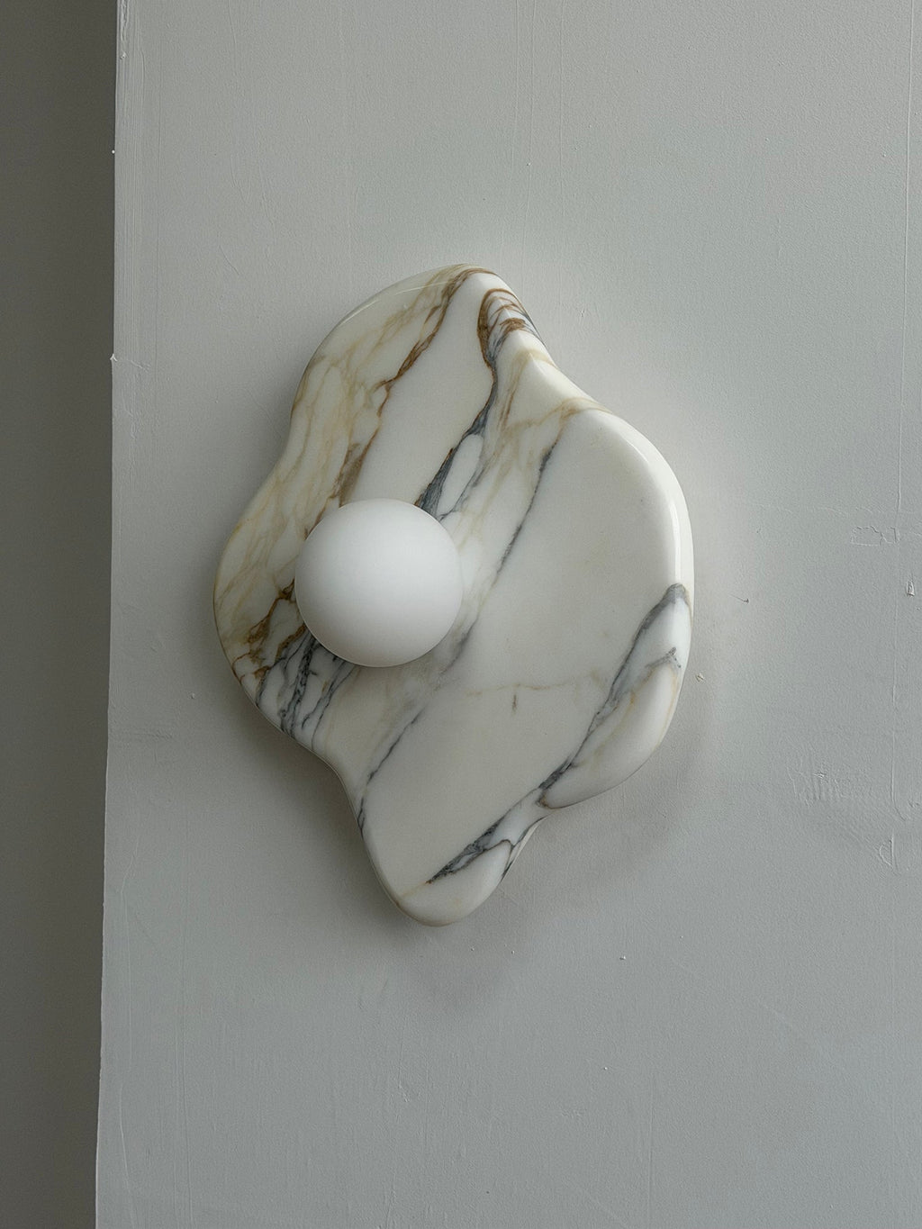 Ember Oak & Co. Abnormal 11" Sculptural Marble Wall Sconce
