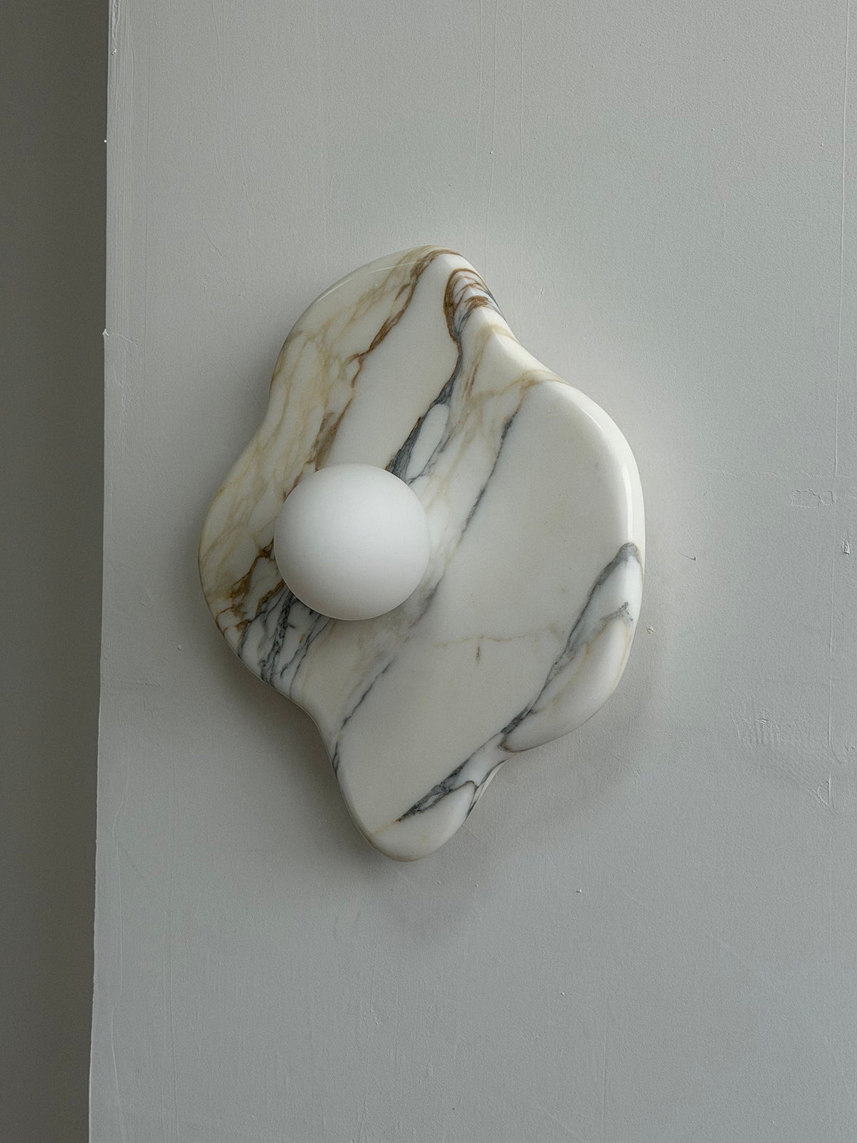 Ember Oak & Co. Abnormal 11" Sculptural Marble Wall Sconce