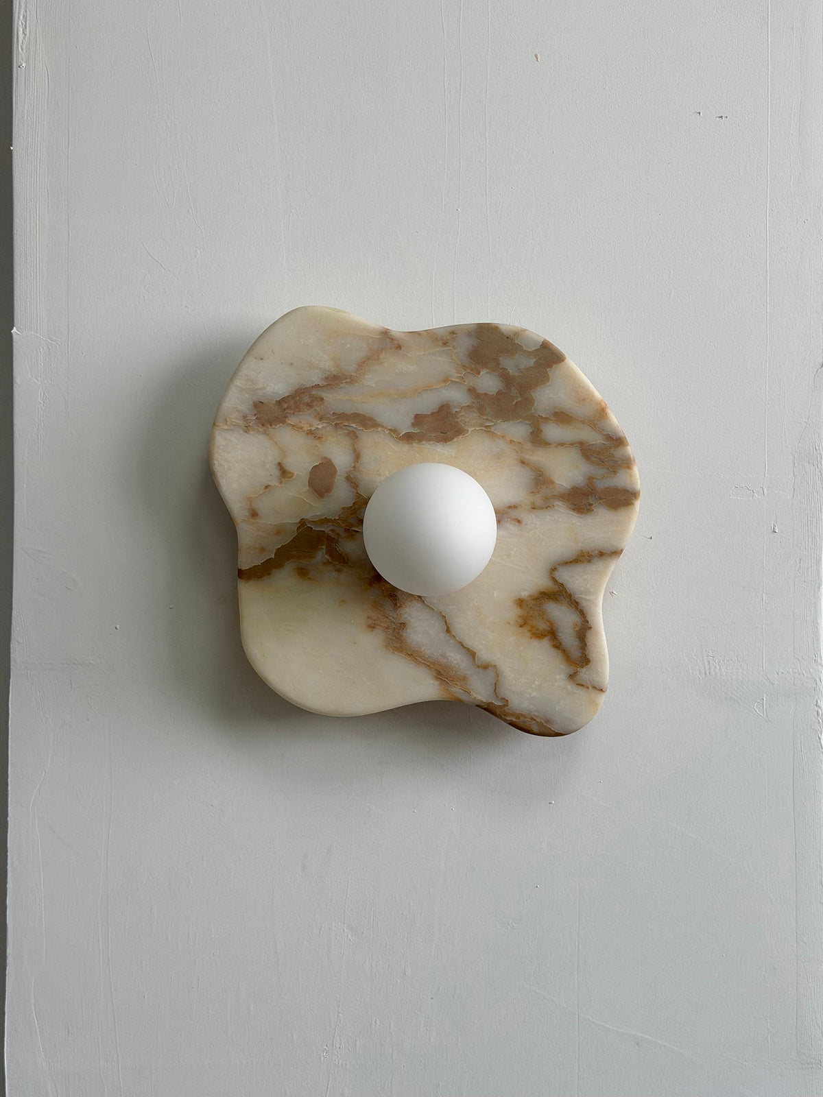Ember Oak & Co. Abnormal 11" Sculptural Marble Wall Sconce
