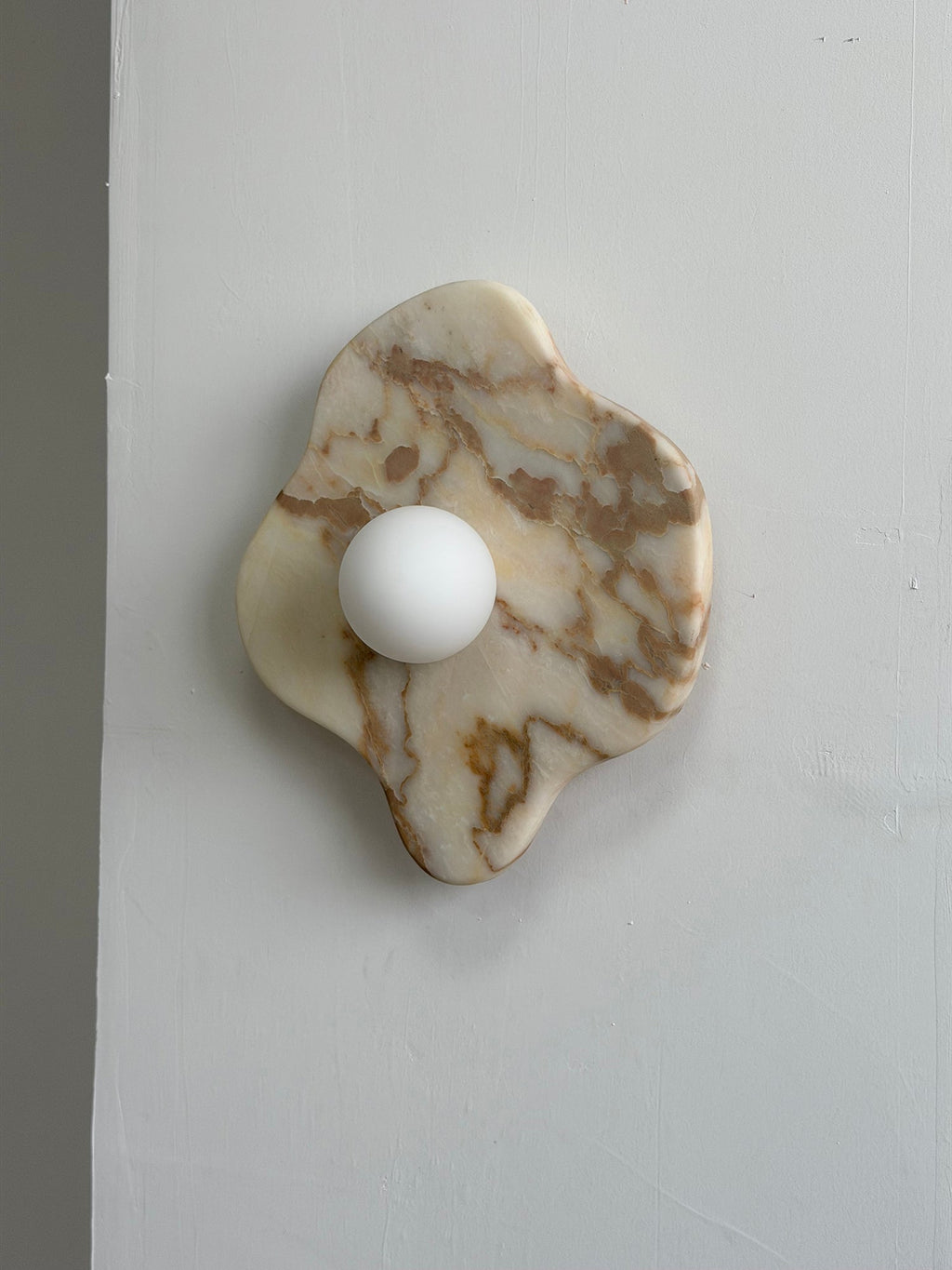 Ember Oak & Co. Abnormal 11" Sculptural Marble Wall Sconce