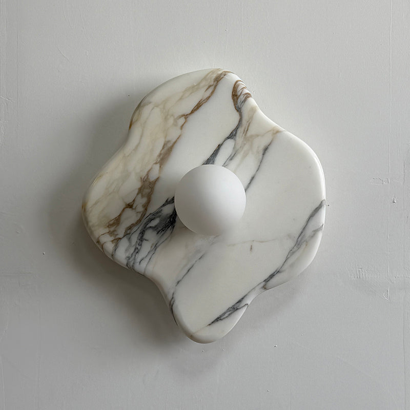 Ember Oak & Co. Abnormal 11" Sculptural Marble Wall Sconce