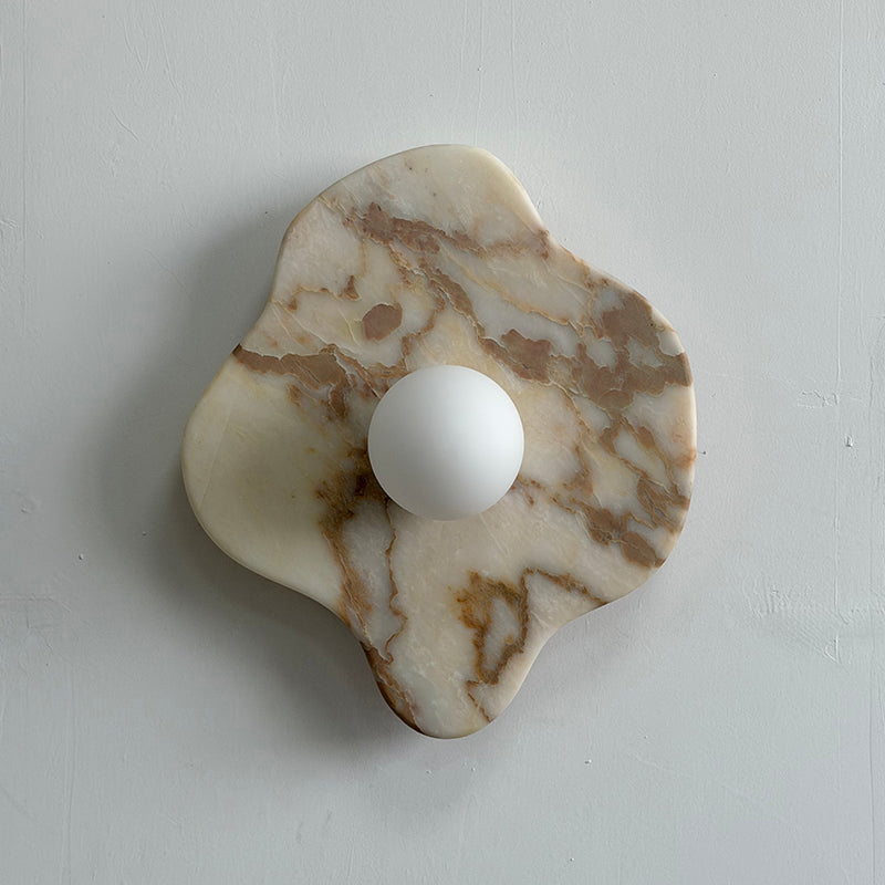 Ember Oak & Co. Abnormal 11" Sculptural Marble Wall Sconce