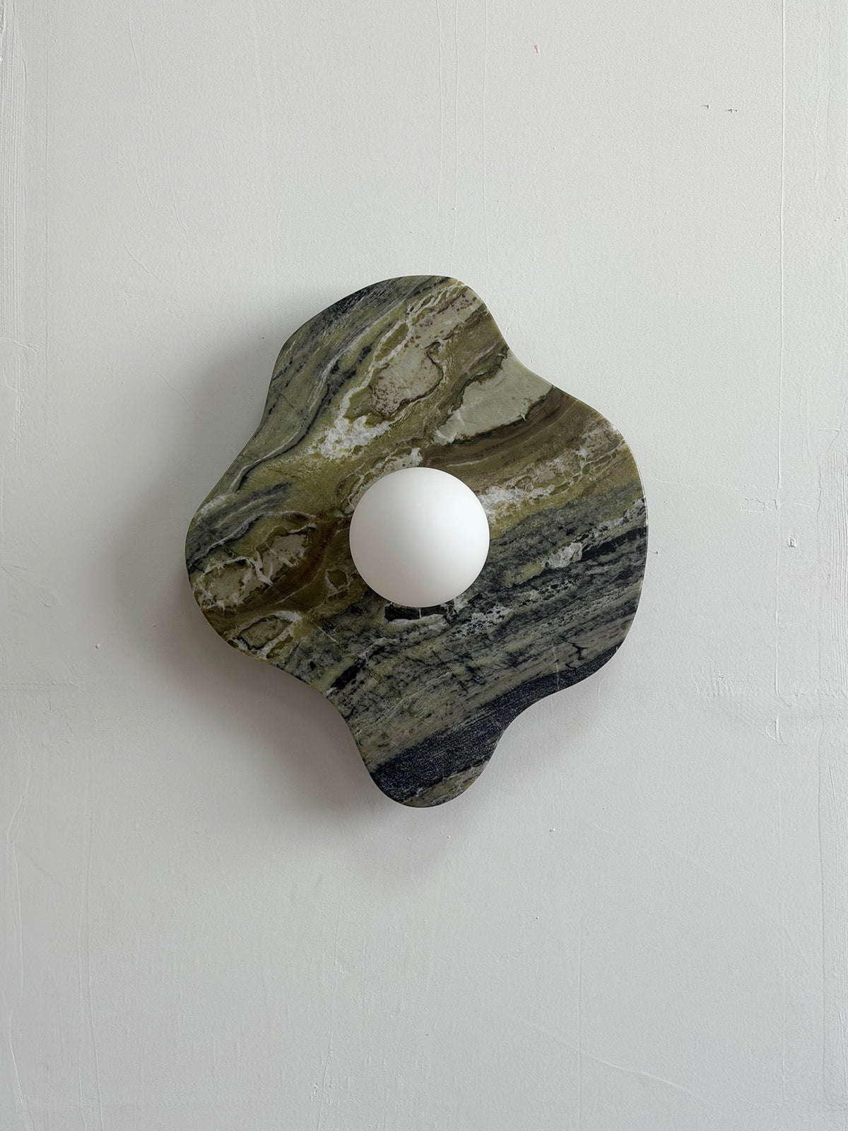 Ember Oak & Co. Abnormal 11" Sculptural Marble Wall Sconce