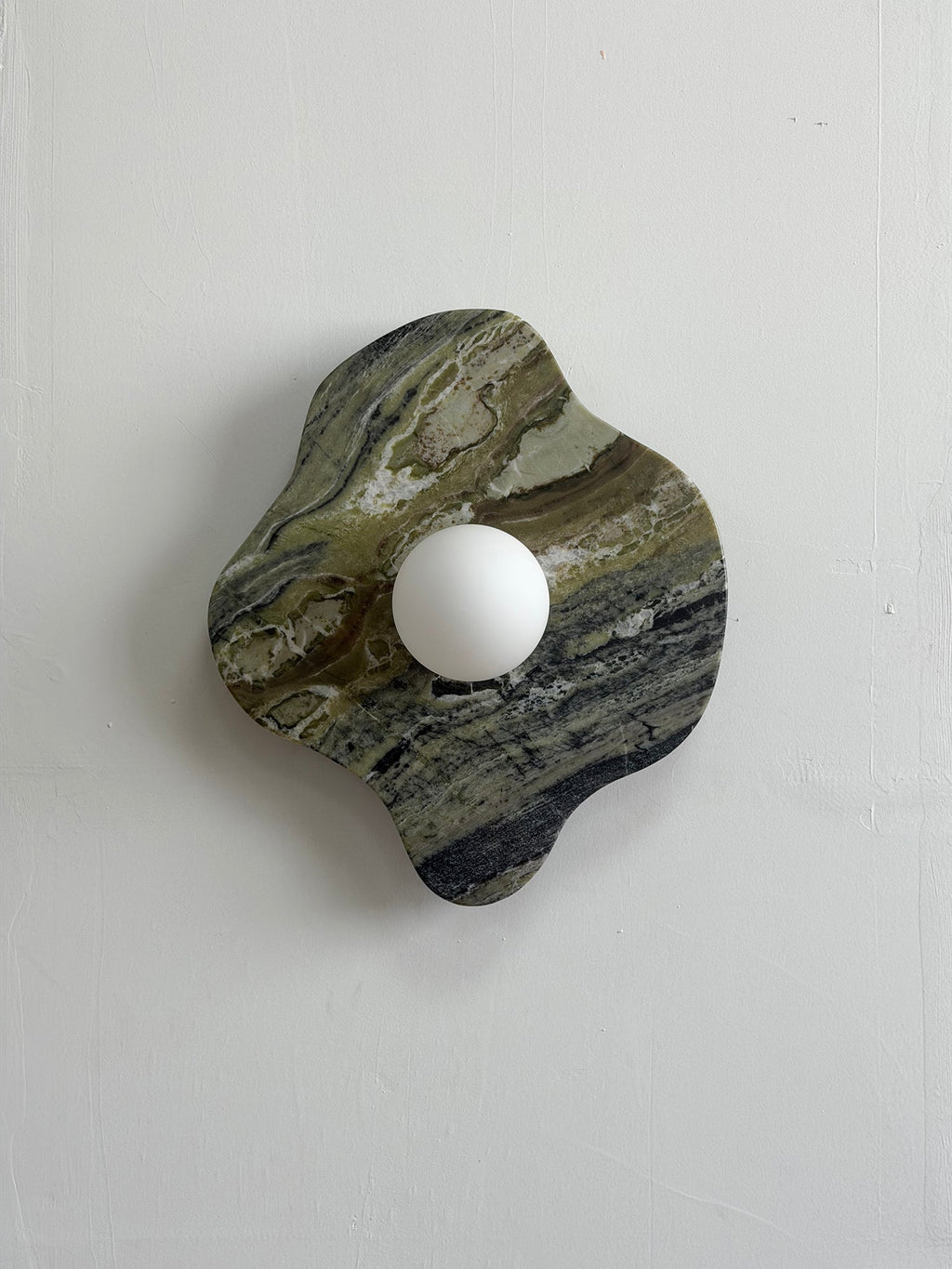 Ember Oak & Co. Abnormal 11" Sculptural Marble Wall Sconce