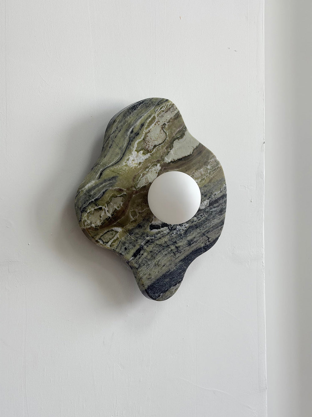Ember Oak & Co. Abnormal 11" Sculptural Marble Wall Sconce