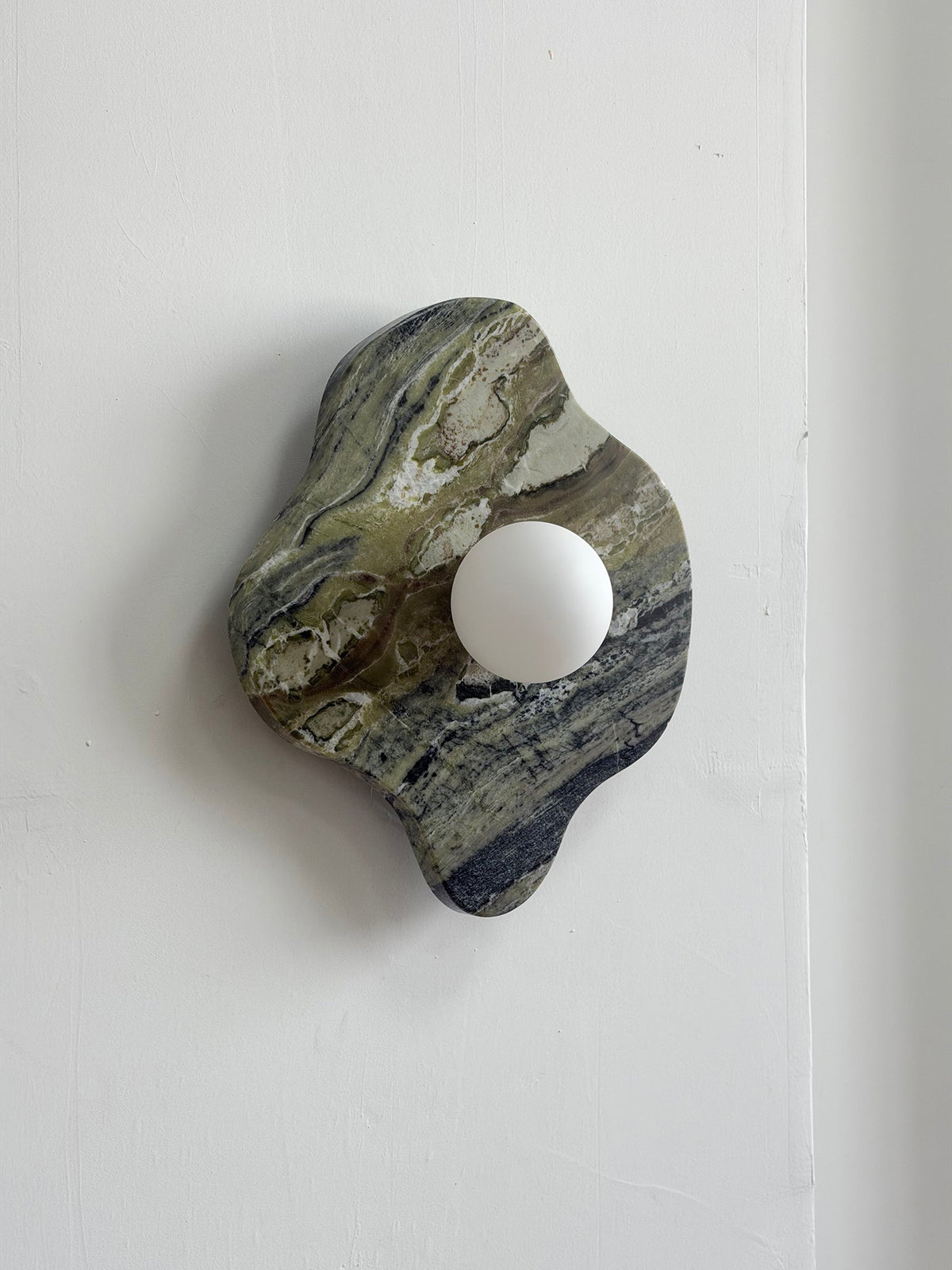 Ember Oak & Co. Abnormal 11" Sculptural Marble Wall Sconce