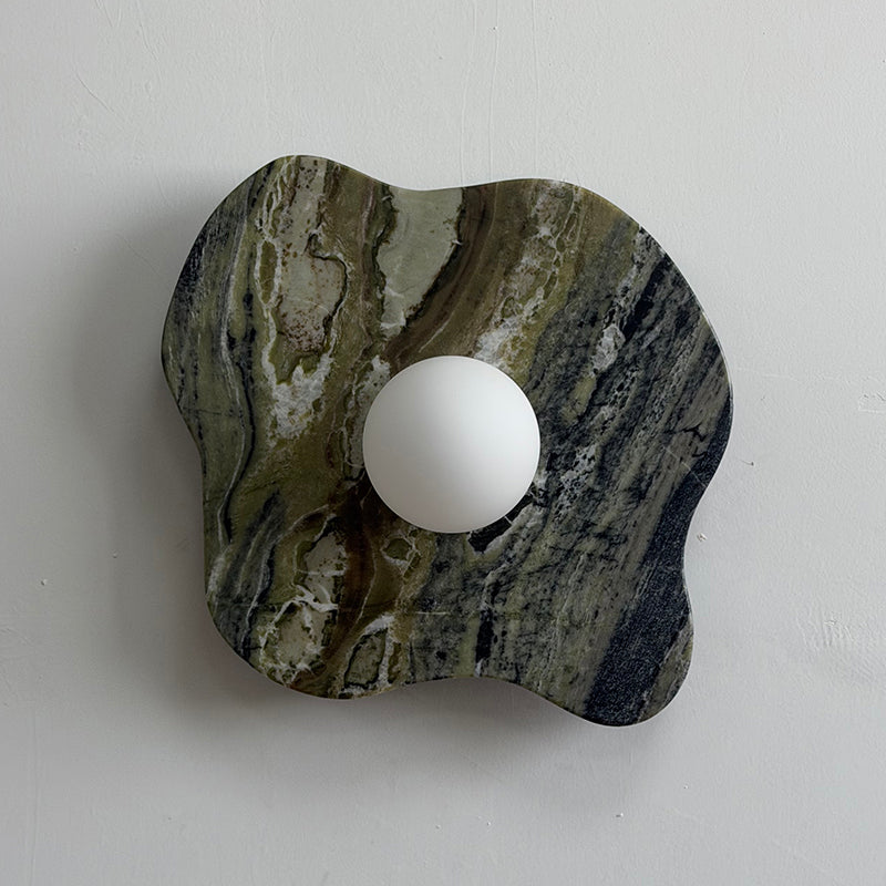 Ember Oak & Co. Abnormal 11" Sculptural Marble Wall Sconce