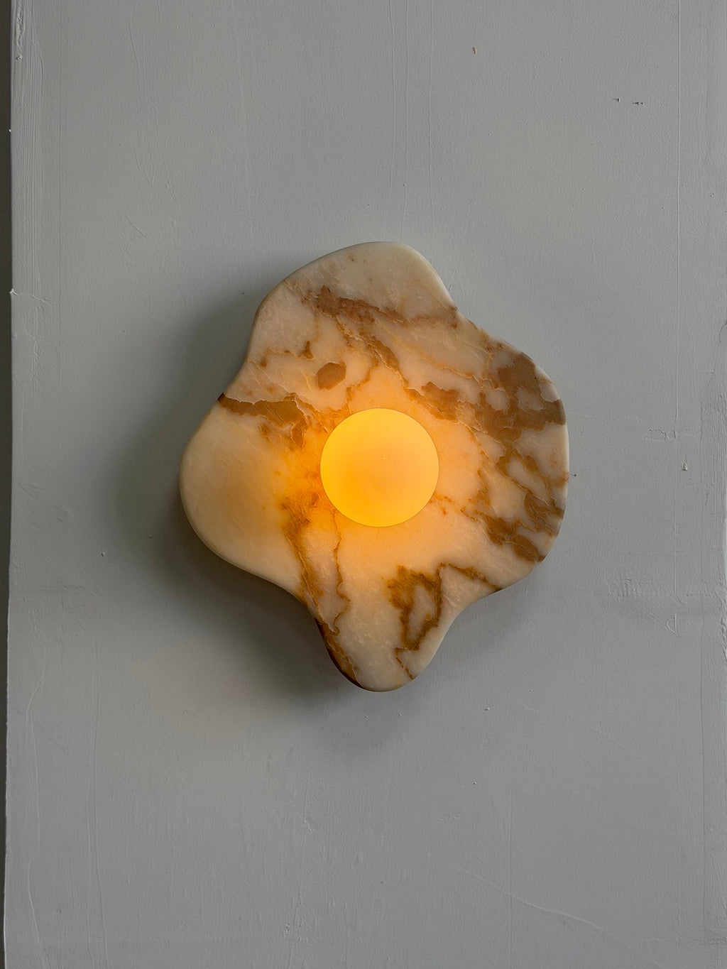 Ember Oak & Co. Abnormal 11" Sculptural Marble Wall Sconce