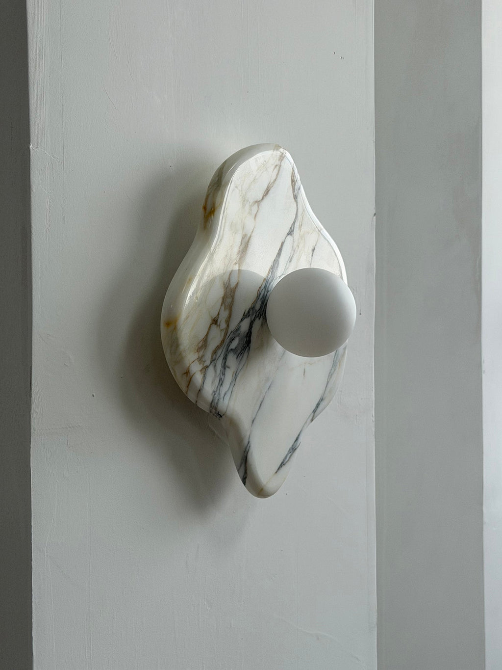Ember Oak & Co. Abnormal 11" Sculptural Marble Wall Sconce