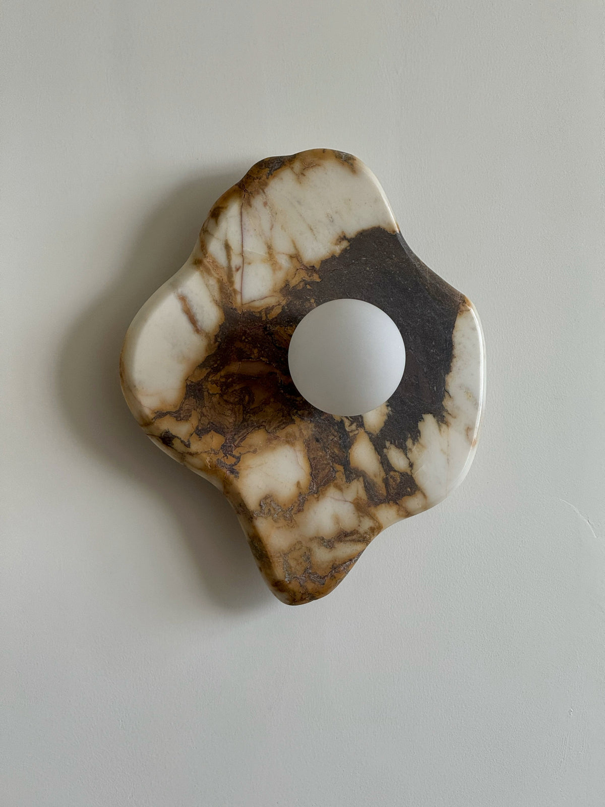 Ember Oak & Co. Abnormal 11" Sculptural Marble Wall Sconce