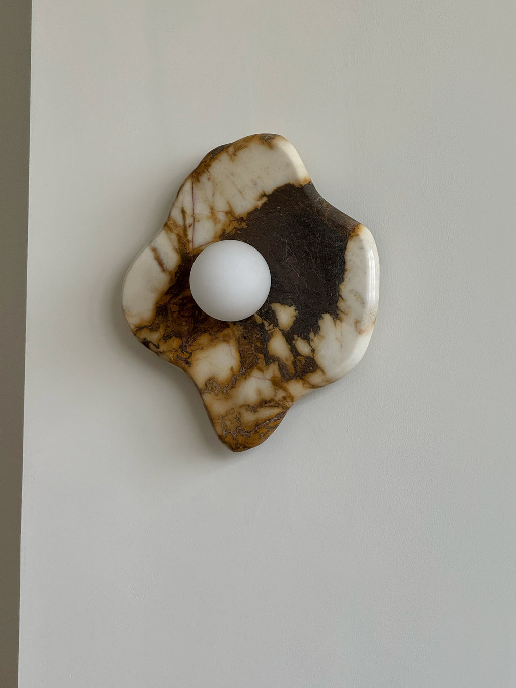 Ember Oak & Co. Abnormal 11" Sculptural Marble Wall Sconce