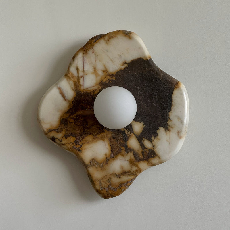 Ember Oak & Co. Abnormal 11" Sculptural Marble Wall Sconce