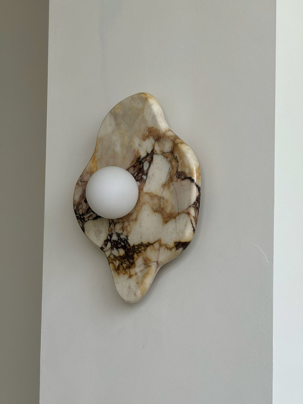 Ember Oak & Co. Abnormal 11" Sculptural Marble Wall Sconce