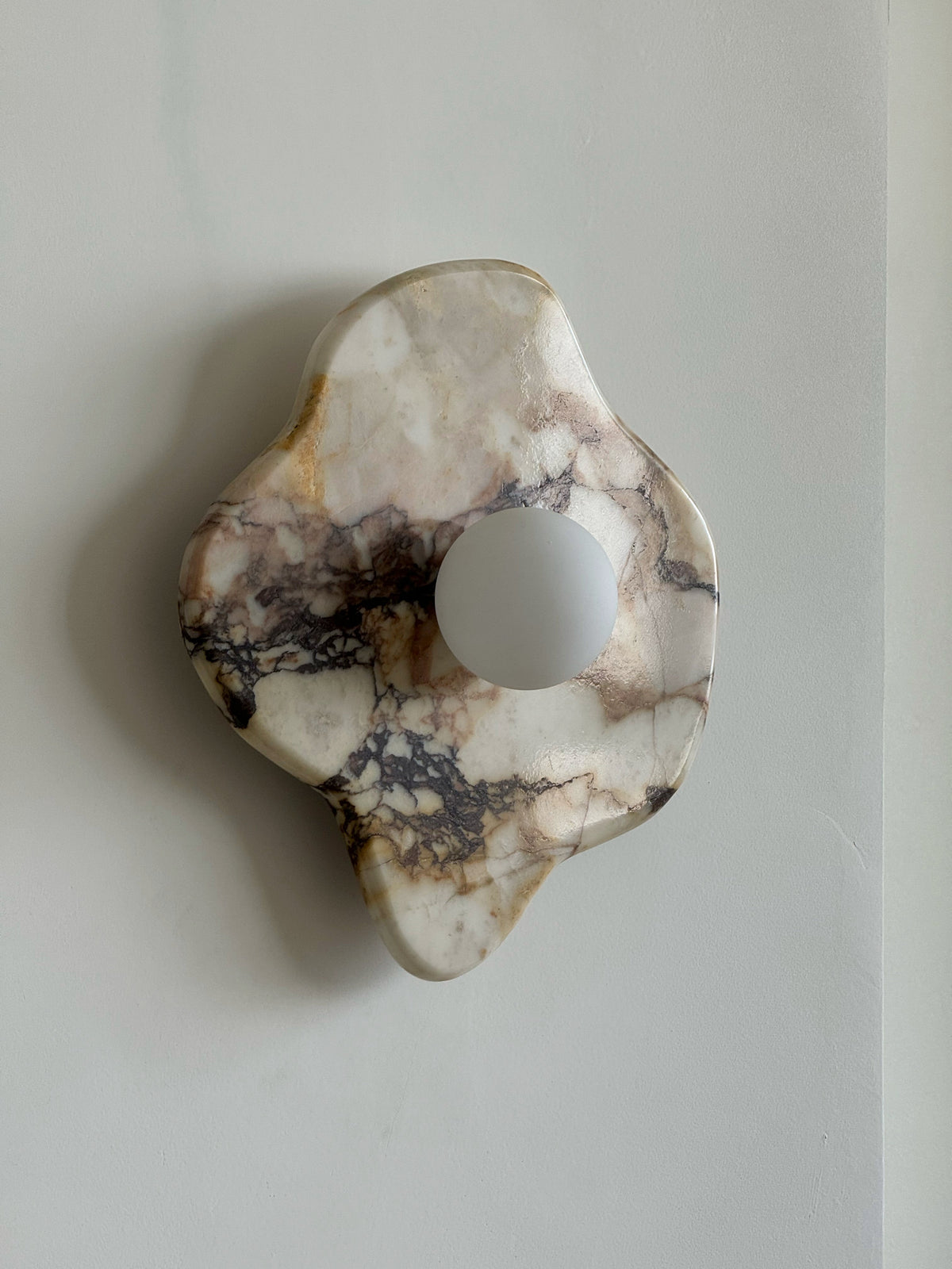 Ember Oak & Co. Abnormal 11" Sculptural Marble Wall Sconce