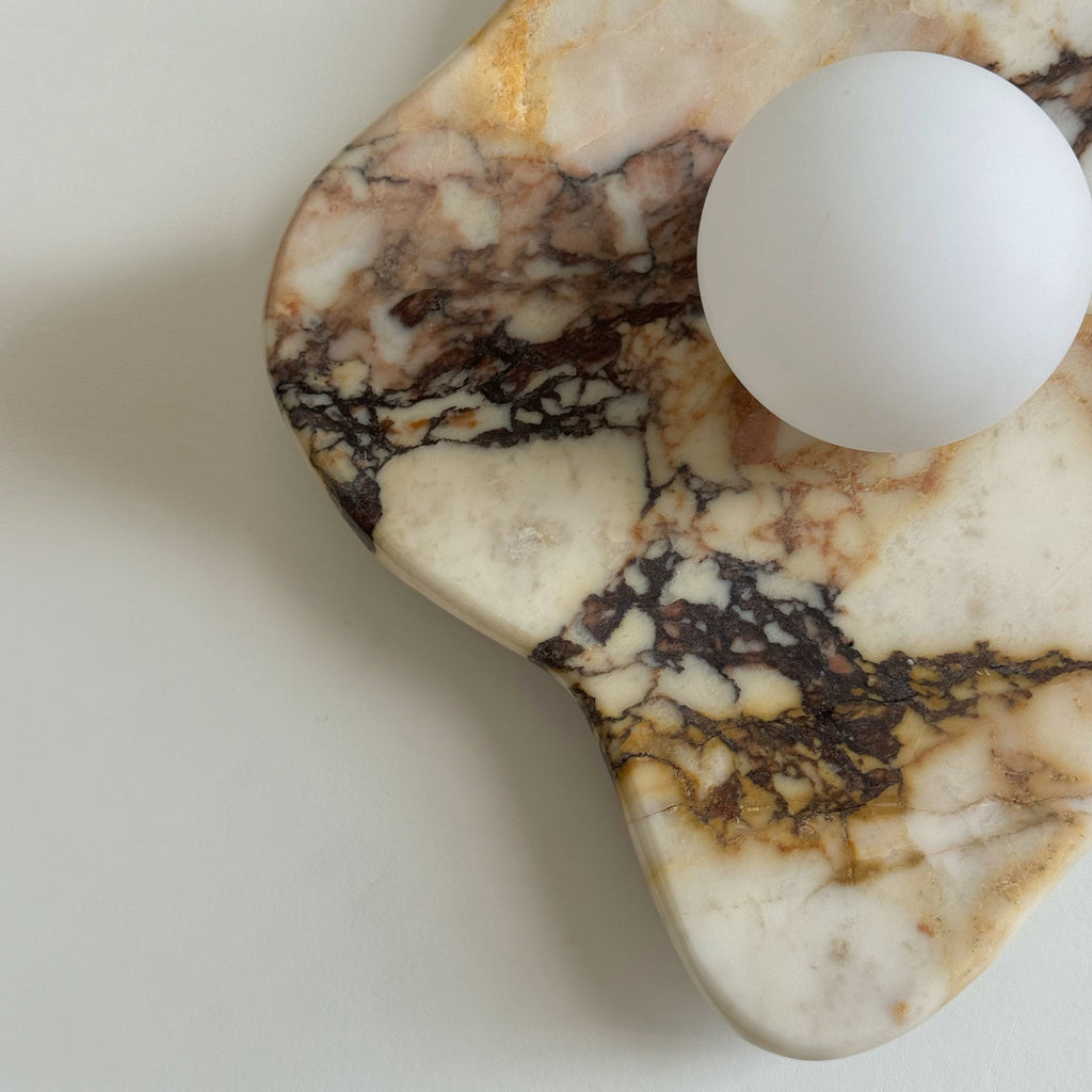 Ember Oak & Co. Abnormal 11" Sculptural Marble Wall Sconce