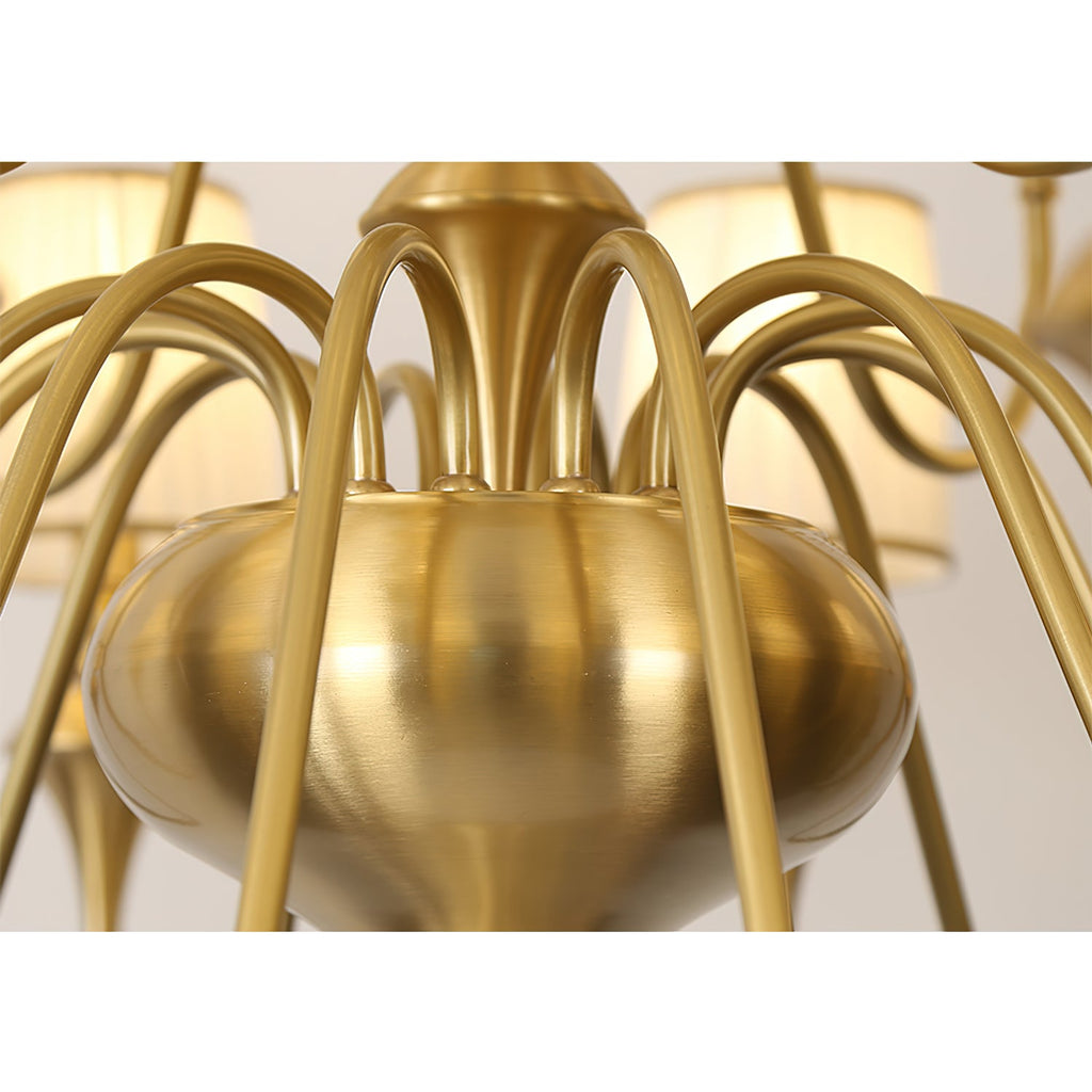 Ember Oak & Co. Abrahamson Shaded Tiered Chandelier