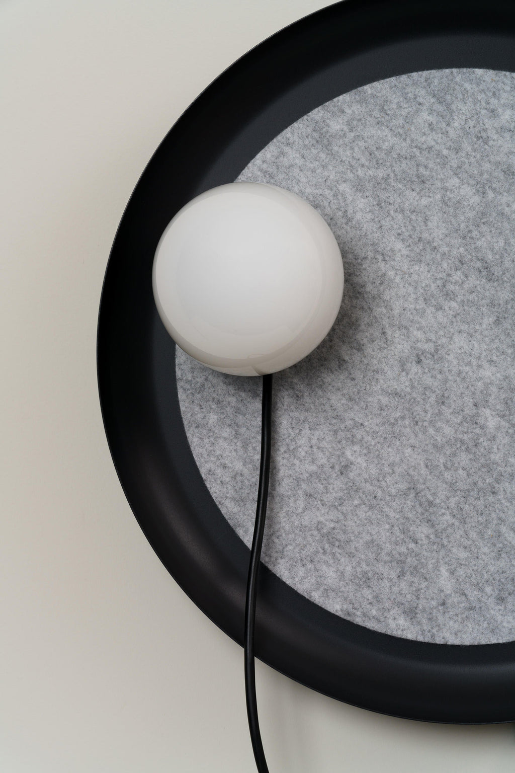 Ember Oak & Co. Acoustic Disc Floor Lamp — Glass Design