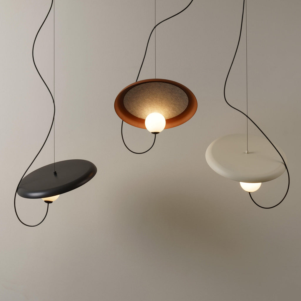 Ember Oak & Co. Acoustic Disc Pendant Lamp — Glass Design