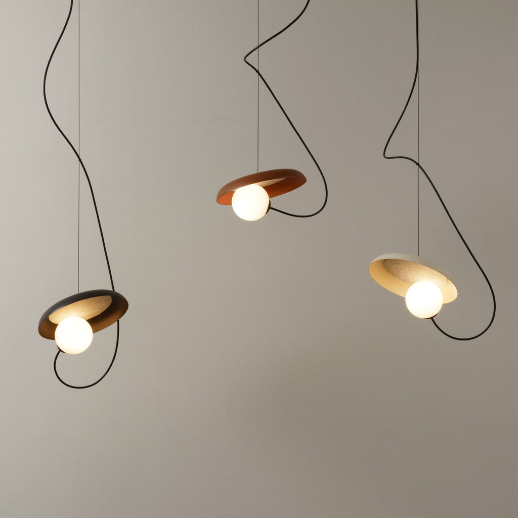 Ember Oak & Co. Acoustic Disc Pendant Lamp — Glass Design