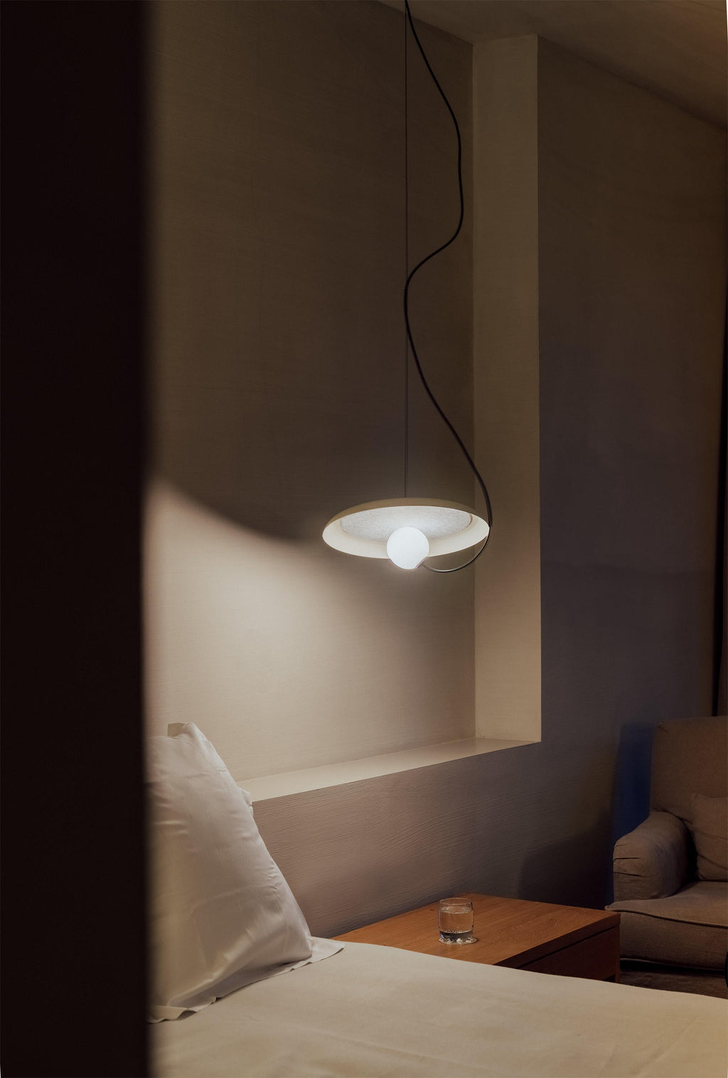 Ember Oak & Co. Acoustic Disc Pendant Lamp — Glass Design