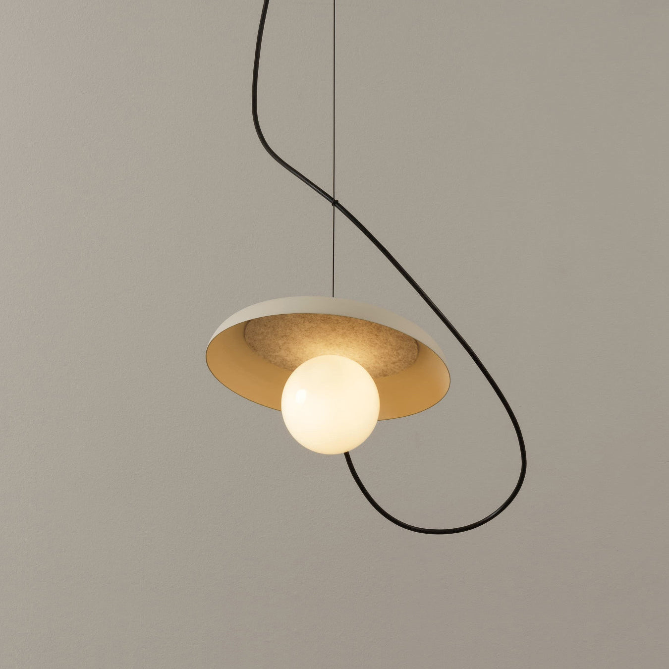 Ember Oak & Co. Acoustic Disc Pendant Lamp — Glass Design