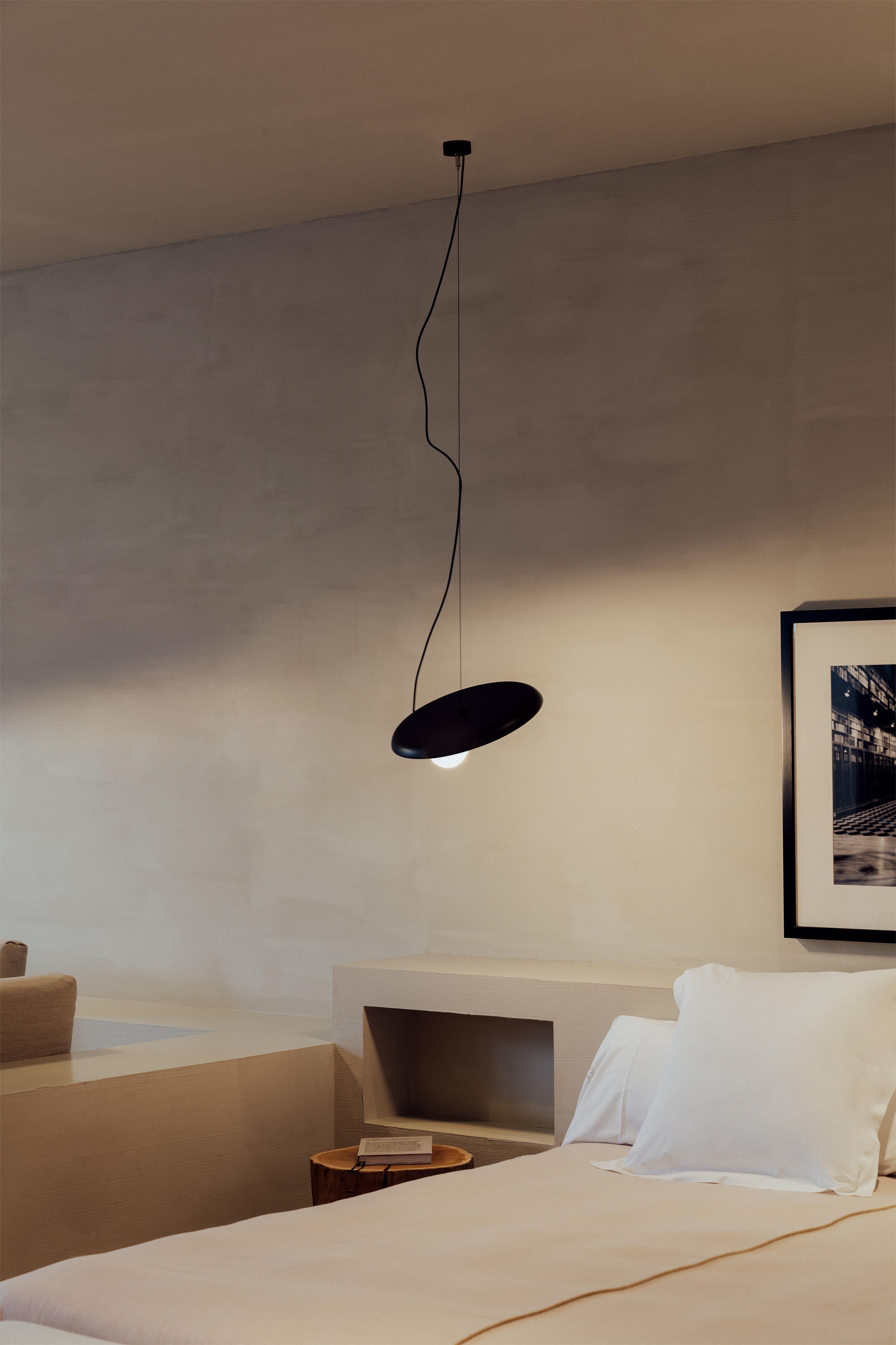 Ember Oak & Co. Acoustic Disc Pendant Lamp — Glass Design