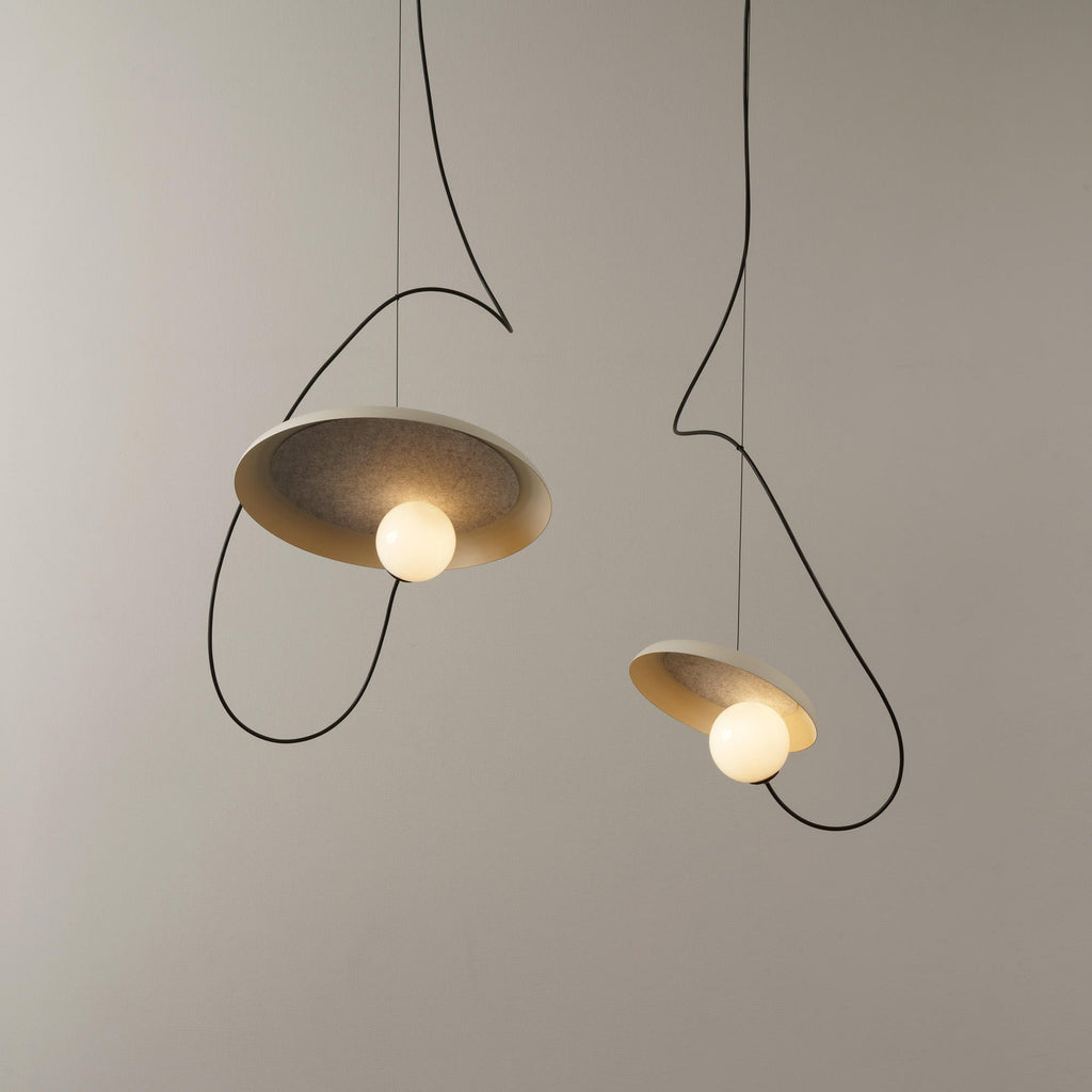 Ember Oak & Co. Acoustic Disc Pendant Lamp — Glass Design