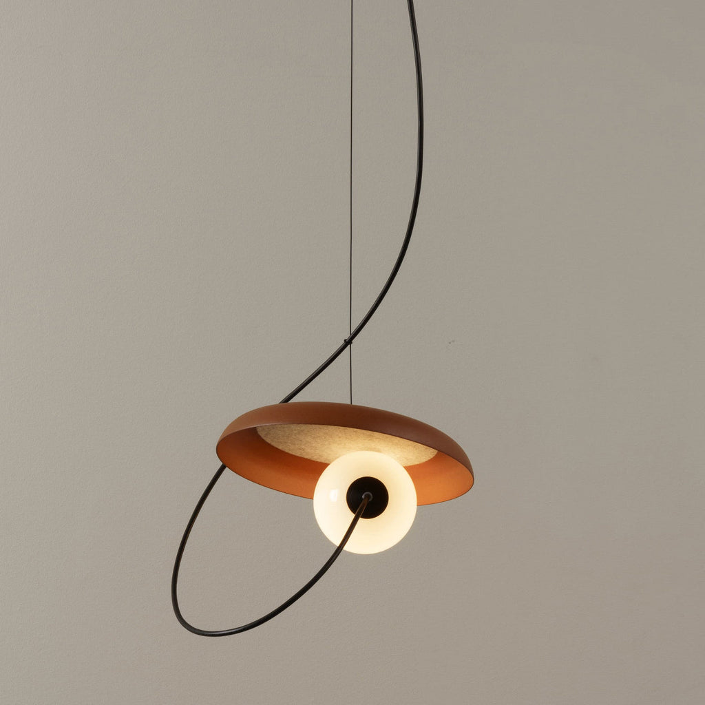 Ember Oak & Co. Acoustic Disc Pendant Lamp — Glass Design