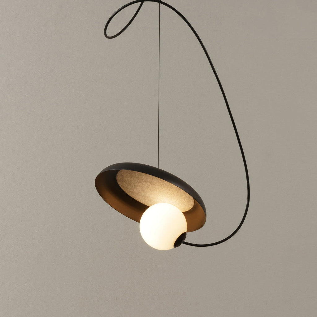 Ember Oak & Co. Acoustic Disc Pendant Lamp — Glass Design