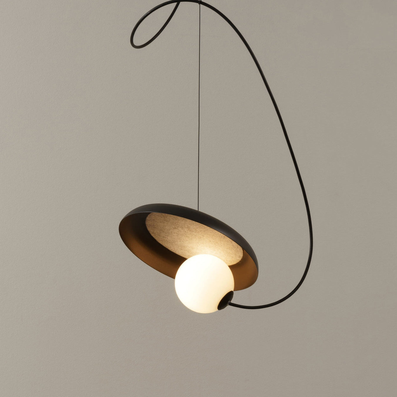 Ember Oak & Co. Acoustic Disc Pendant Lamp — Glass Design