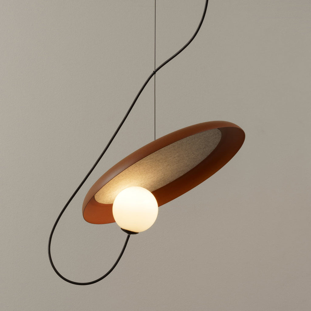 Ember Oak & Co. Acoustic Disc Pendant Lamp — Glass Design