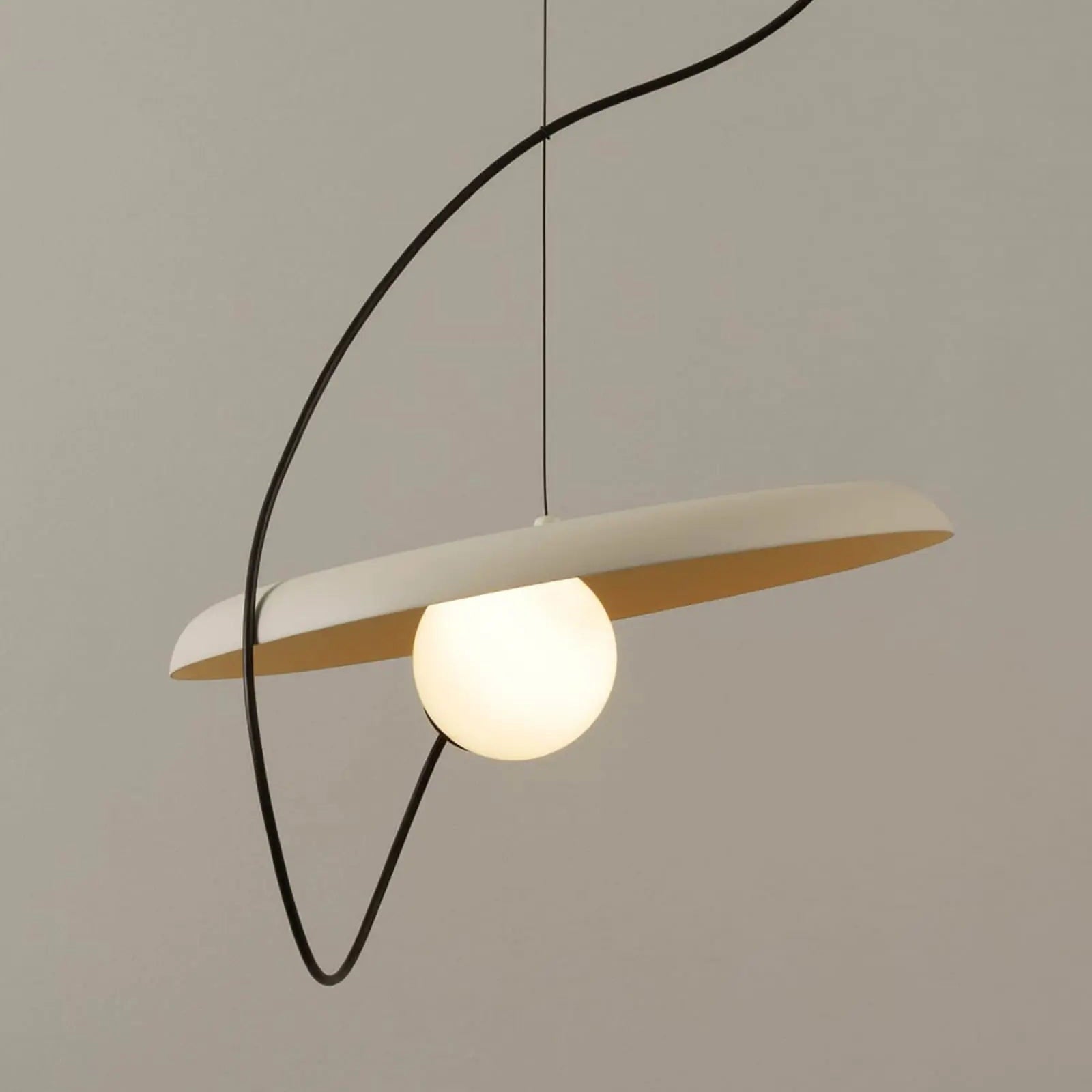 Ember Oak & Co. Acoustic Disc Pendant Lamp — Glass Design