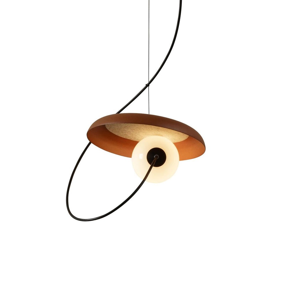 Ember Oak & Co. Acoustic Disc Pendant Lamp — Glass Design