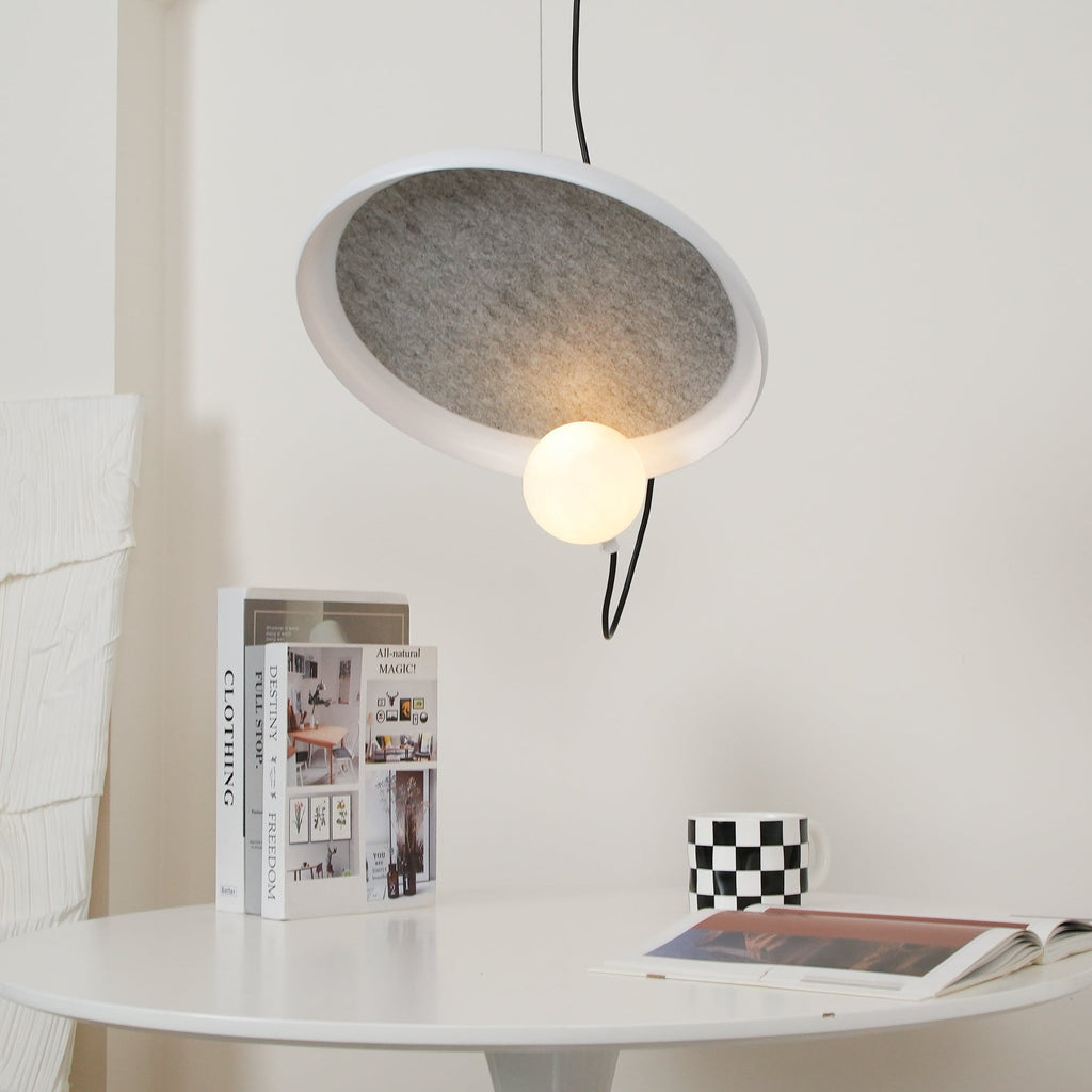 Ember Oak & Co. Acoustic Disc Pendant Lamp — Glass Design