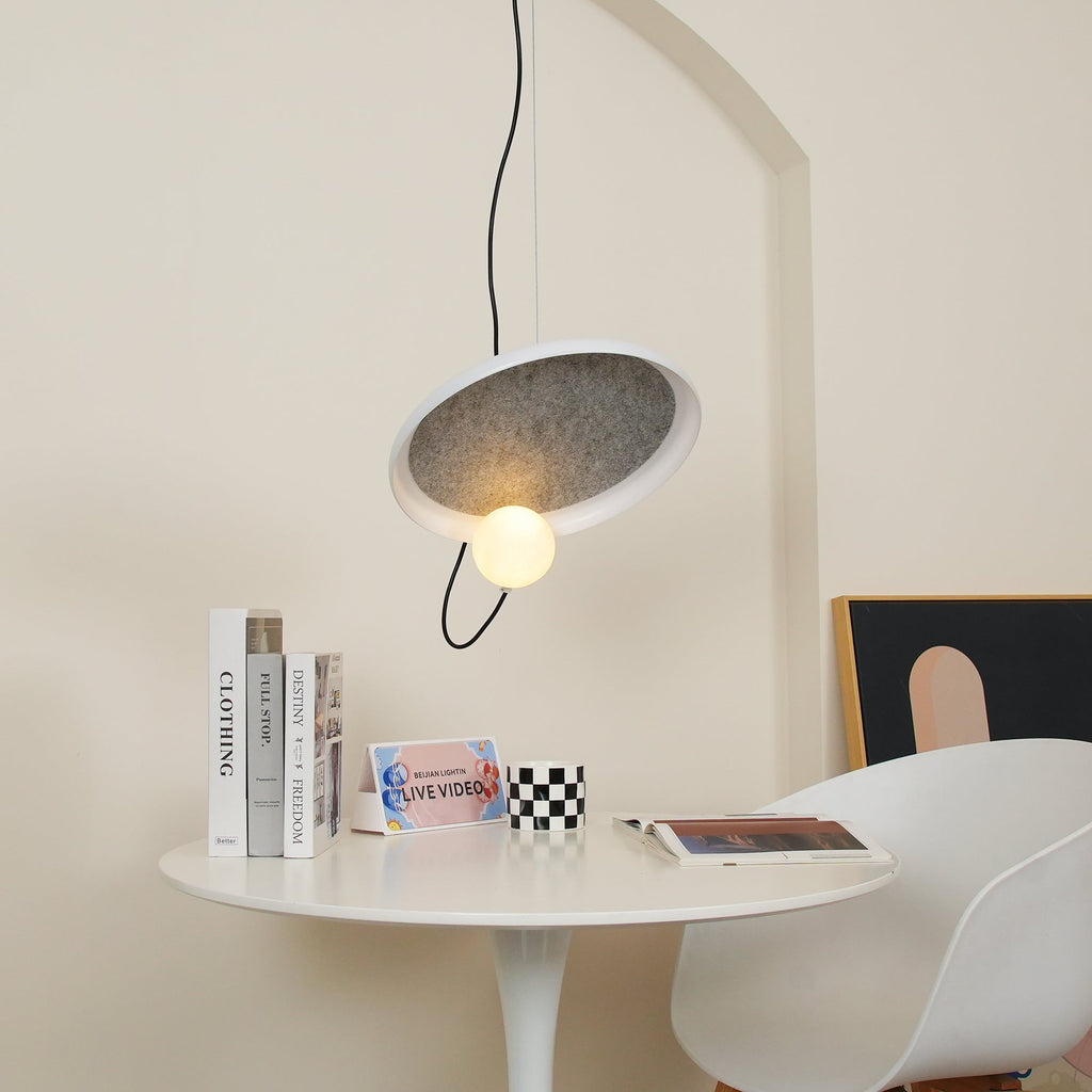 Ember Oak & Co. Acoustic Disc Pendant Lamp — Glass Design