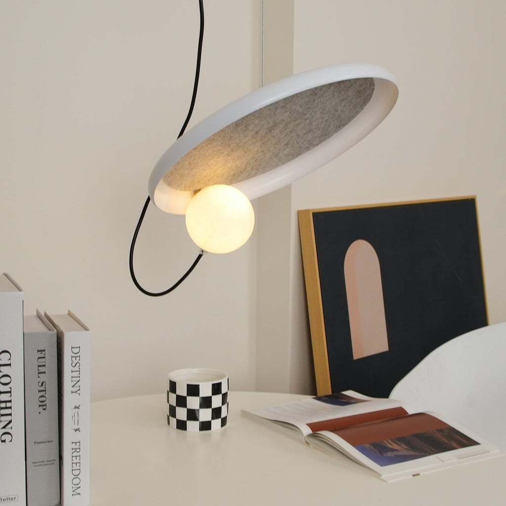 Ember Oak & Co. Acoustic Disc Pendant Lamp — Glass Design