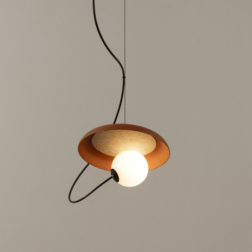 Ember Oak & Co. Acoustic Disc Pendant Lamp — Glass Design