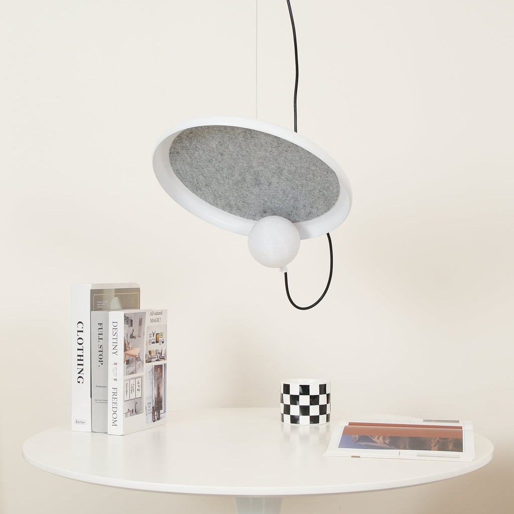 Ember Oak & Co. Acoustic Disc Pendant Lamp — Glass Design
