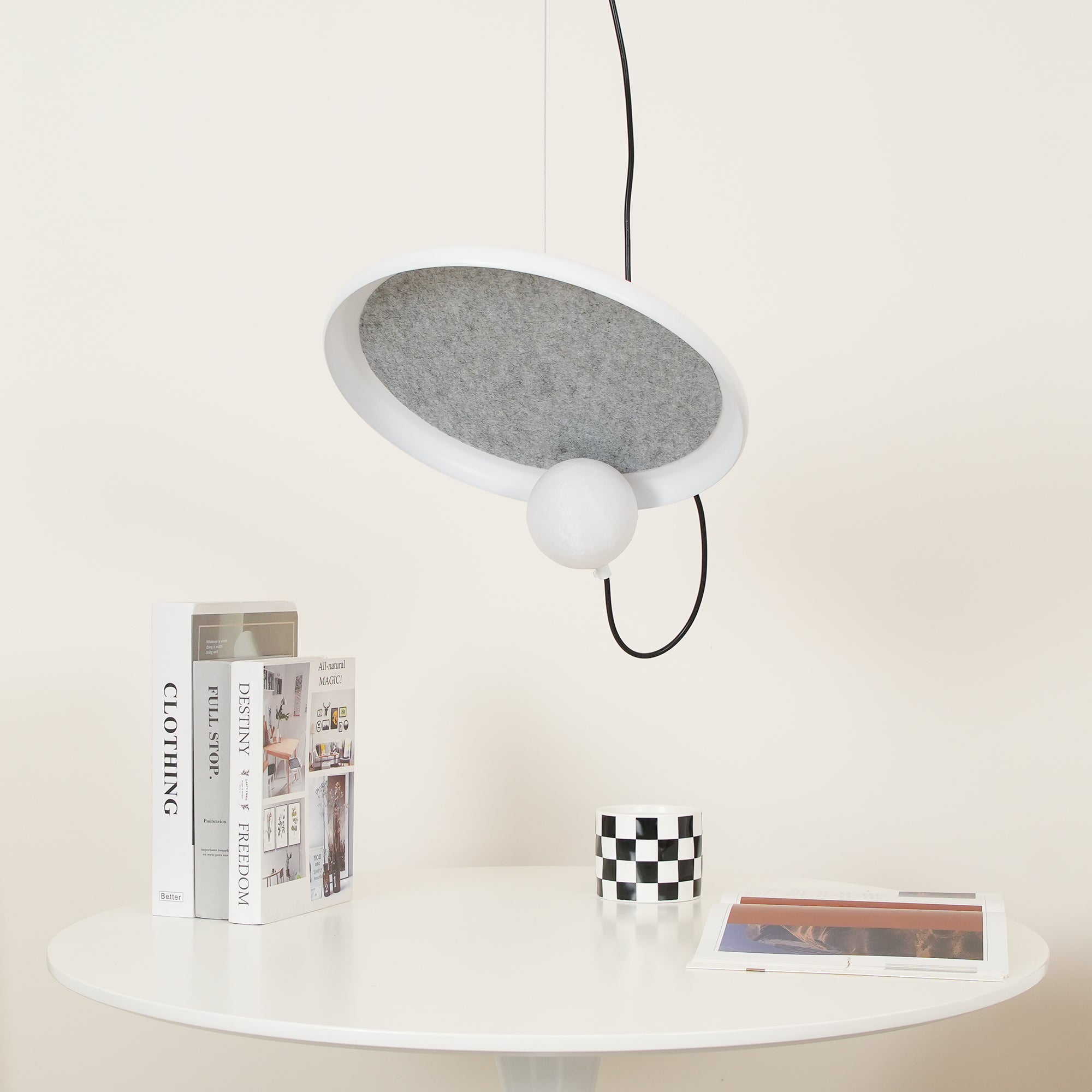 Ember Oak & Co. Acoustic Disc Pendant Lamp — Glass Design