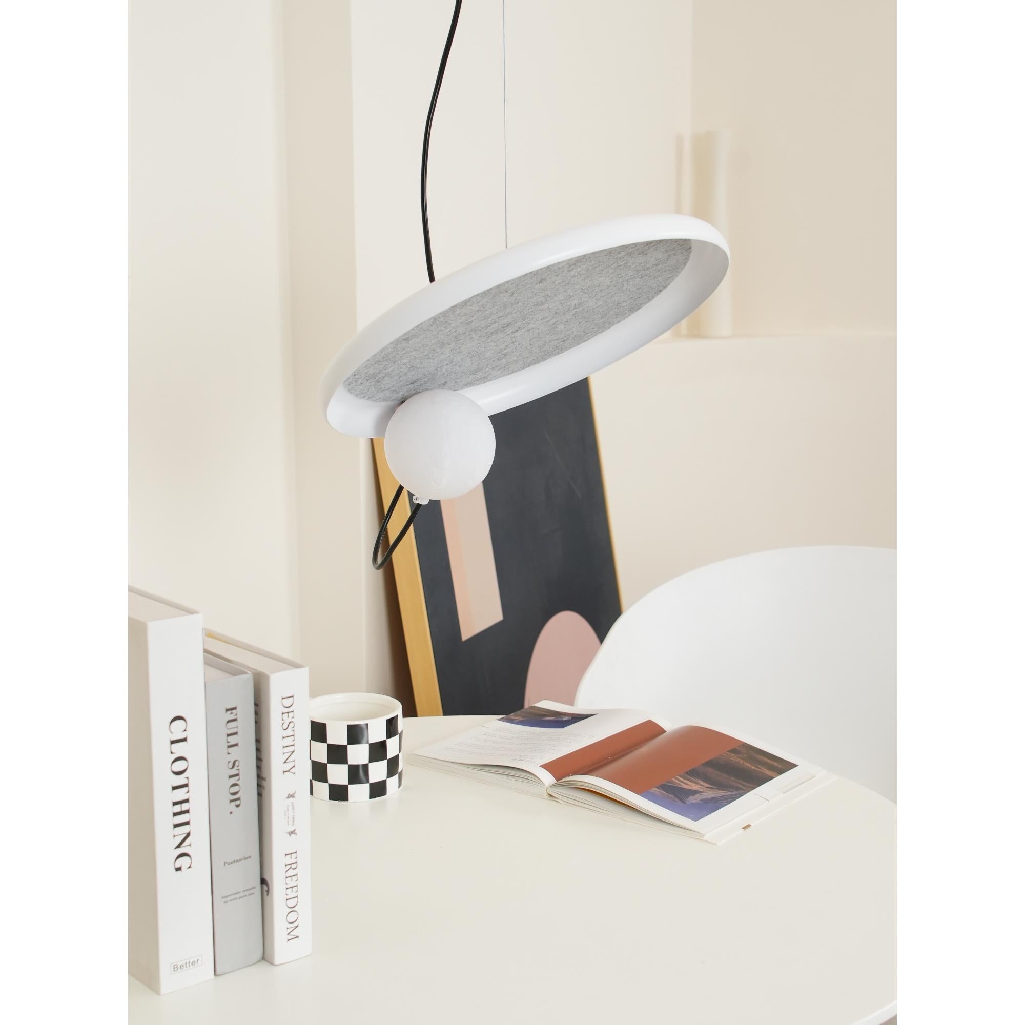 Ember Oak & Co. Acoustic Disc Pendant Lamp — Glass Design