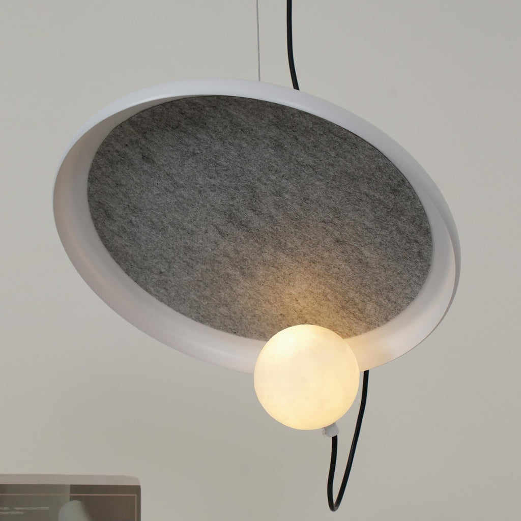 Ember Oak & Co. Acoustic Disc Pendant Lamp — Glass Design