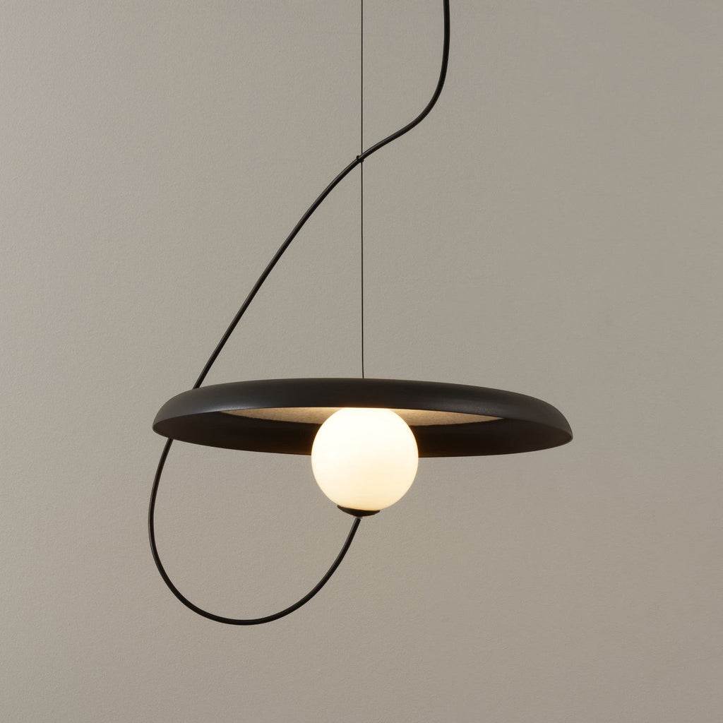Ember Oak & Co. Acoustic Disc Pendant Lamp — Glass Design